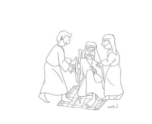 2020年4・5・6月号　7課モノクロイラスト