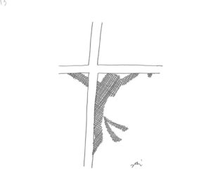 2021年4・5・6月号　13課　モノクロイラスト