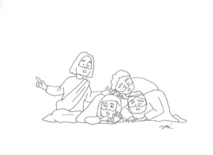 2021年1・2・3月号　51課　モノクロイラスト