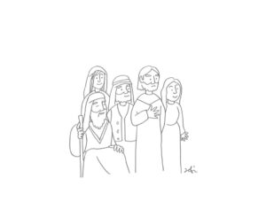 2020年4・5・6月号　11課モノクロイラスト