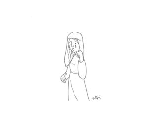 2020年4・5・6月号　2課モノクロイラスト