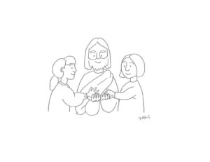 2020年4・5・6月号　12課モノクロイラスト