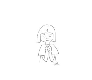 2020年7・8・9月号　14課　モノクロイラスト