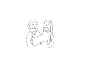 2020年4・5・6月号　10課モノクロイラスト