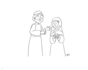 2021年4・5・6月号　8課　モノクロイラスト